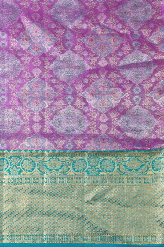 Voilet Kanchipuram Silk Saree
