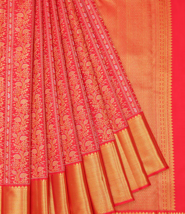 The Timeless Allure of the Kanchipuram Red Silk Saree: A Bridal Must-Have