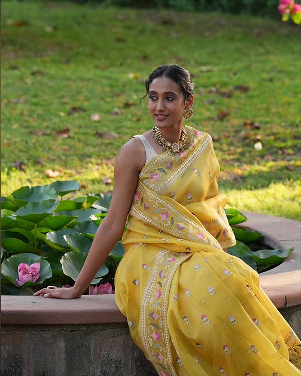 How to Identify a Pure Organza Saree? A Practical Guide That Actually Helps