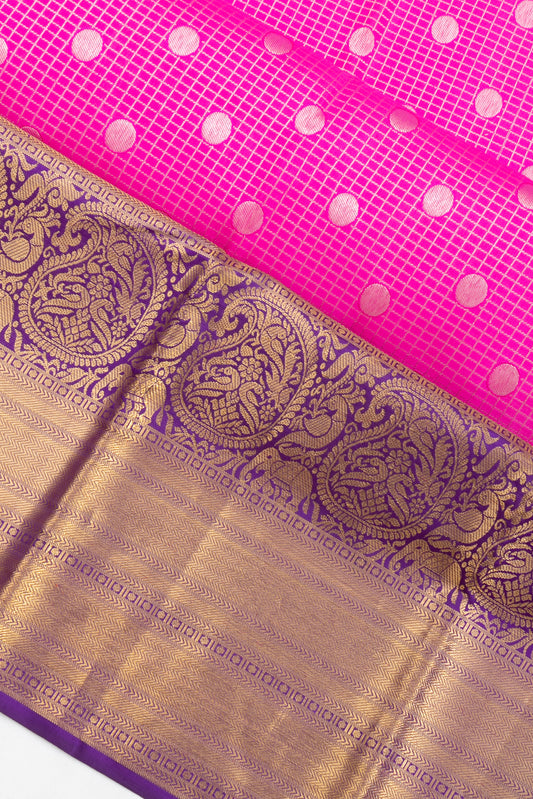 Pink Kanchipuram Silk Saree