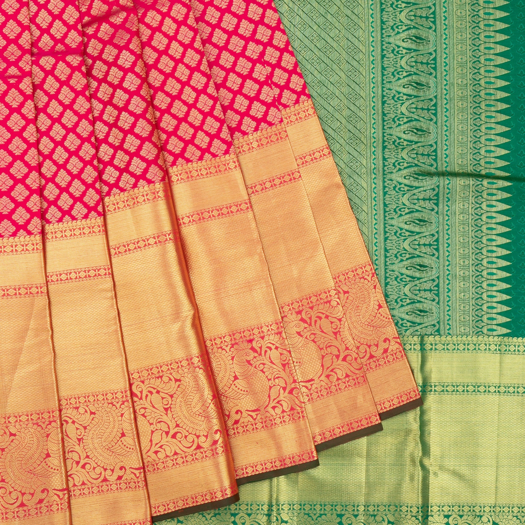 Pink Kanchipuram Silk Saree