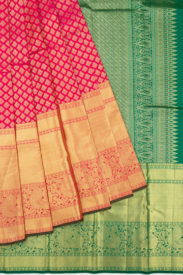 Pink Kanchipuram Silk Saree