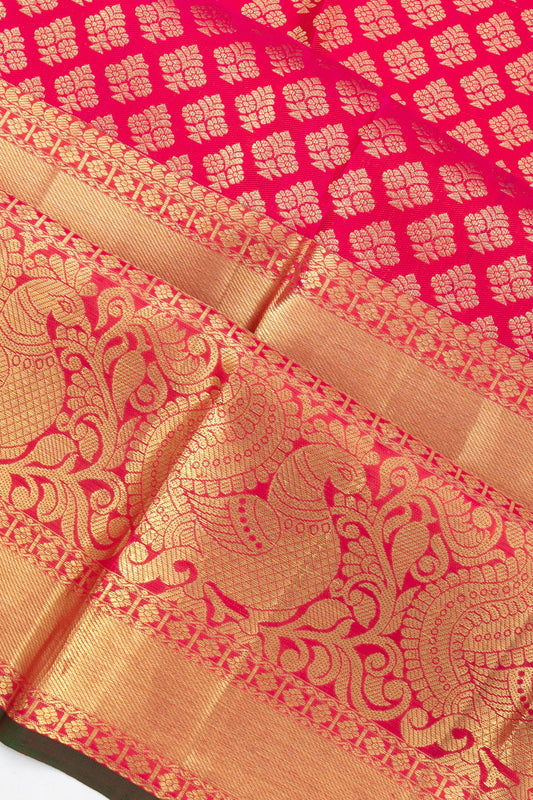 Pink Kanchipuram Silk Saree