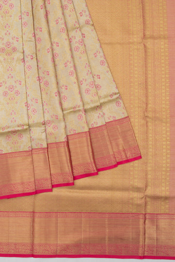 Gold Kanchipuram Silk Saree