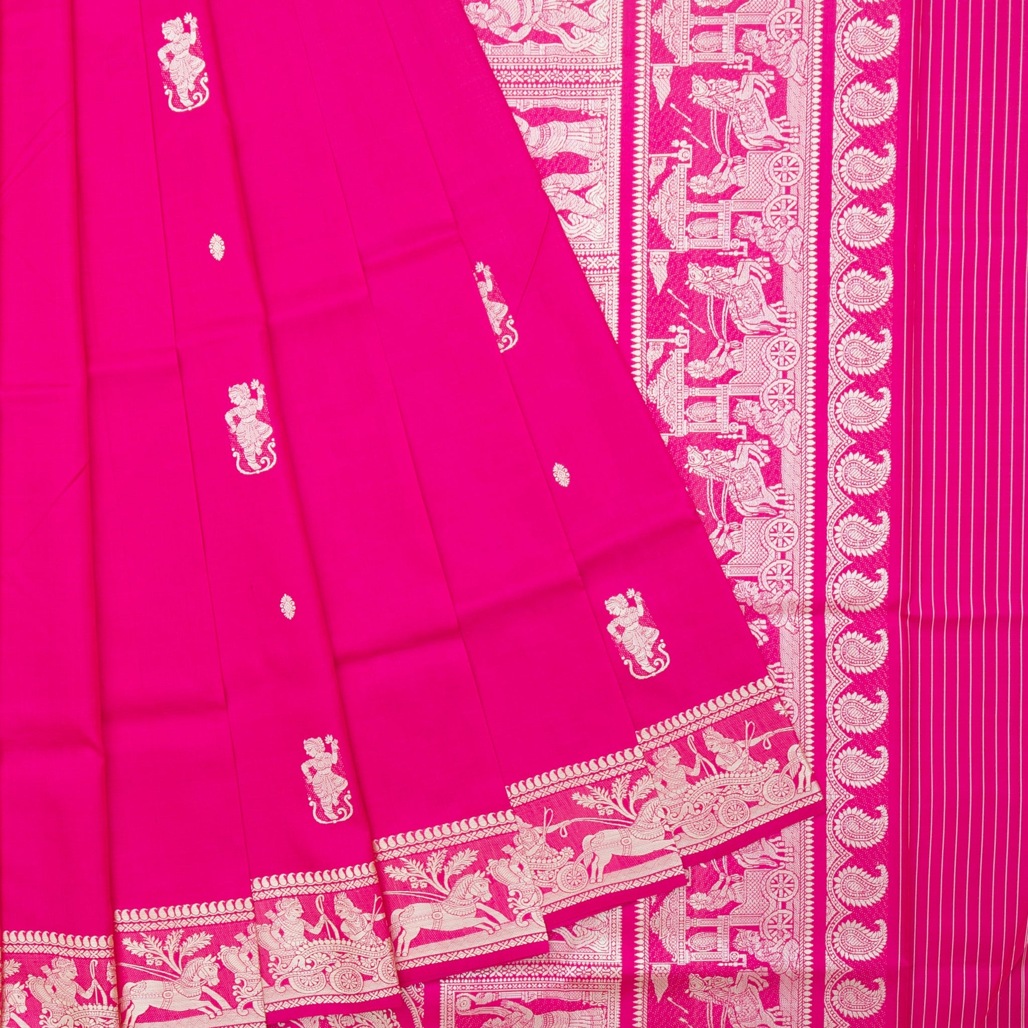 Pink Baluchari Silk Saree