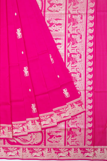 Pink Baluchari Silk Saree