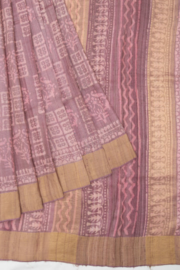 Violet Banaras Tussar Saree