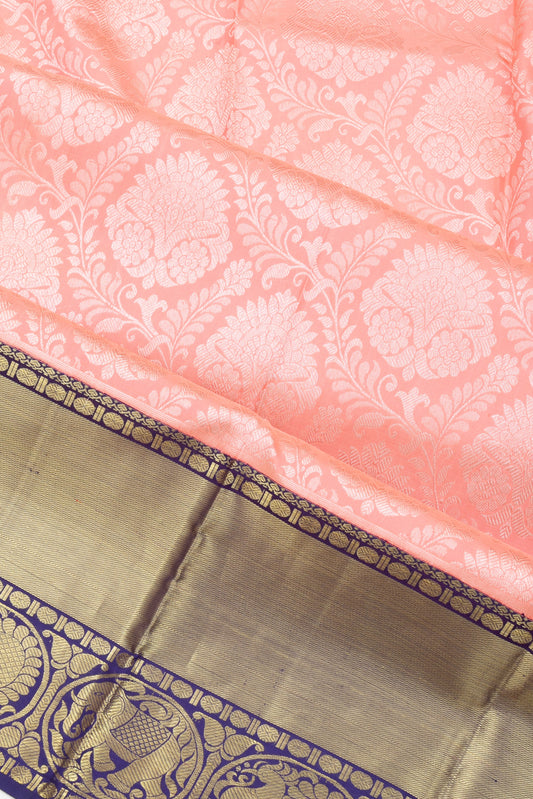 Pink Kanjeevaram Silk Saree