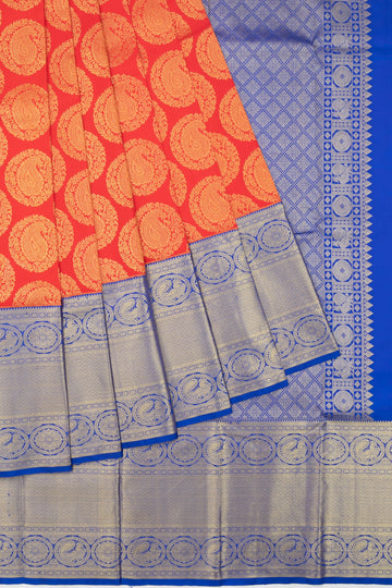 Red Kanjeevaram Silk Saree