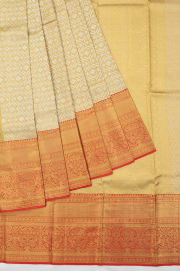 Gold Kanchipuram Silk Saree