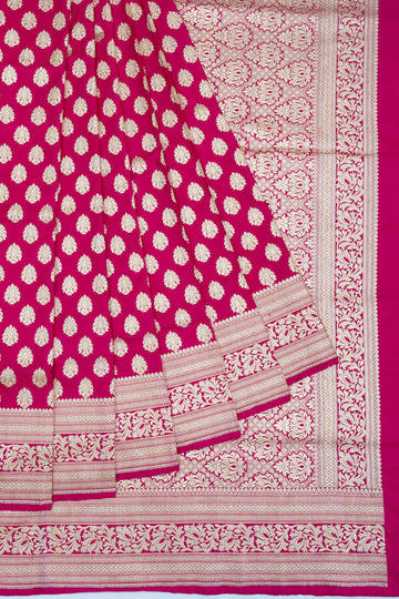 Pink Banaras Katan Saree