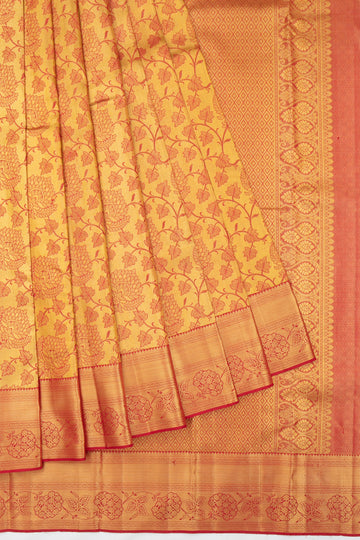 Gold Kanchipuram Silk Saree