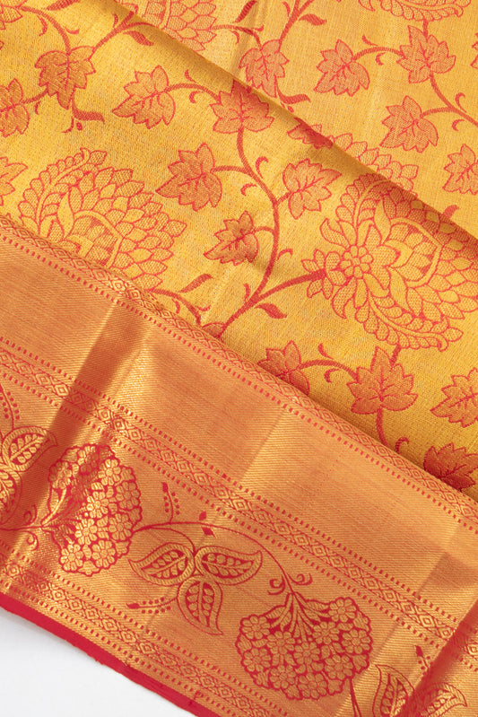 Gold Kanchipuram Silk Saree