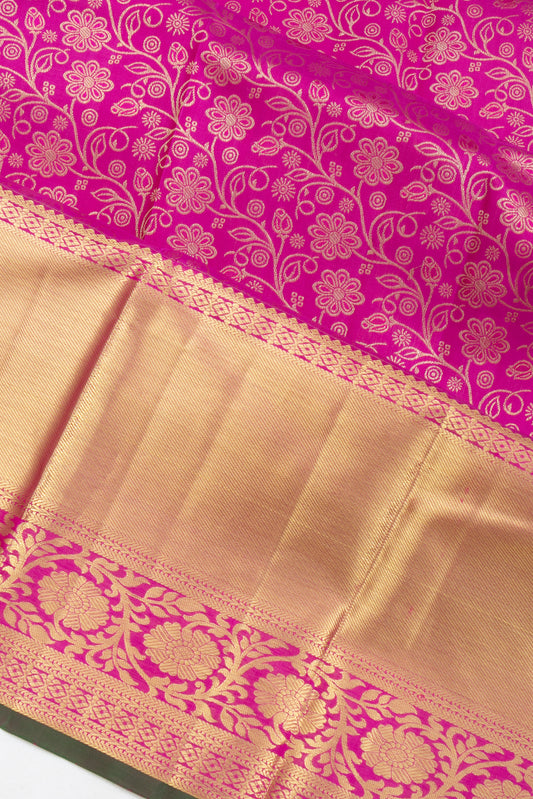 Pink Kanchipuram Silk Saree