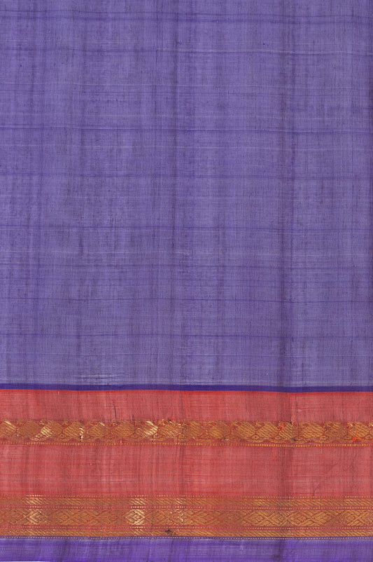 Violet Gadwal Silk Cotton Saree