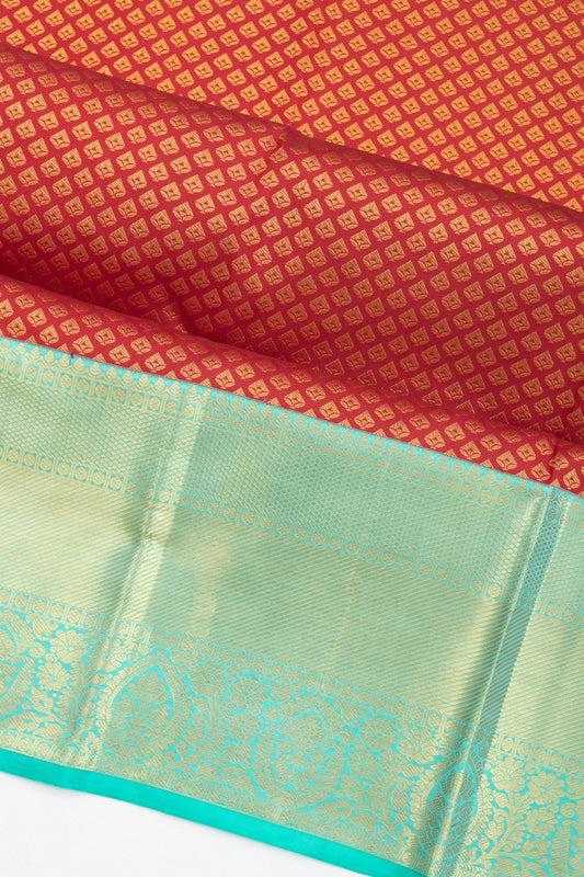 Maroon Kanchipuram Silk Saree