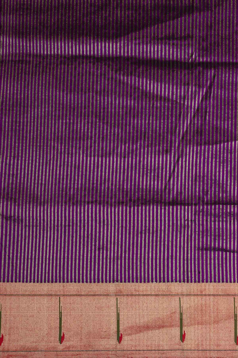 Purple Paithani Silk Saree