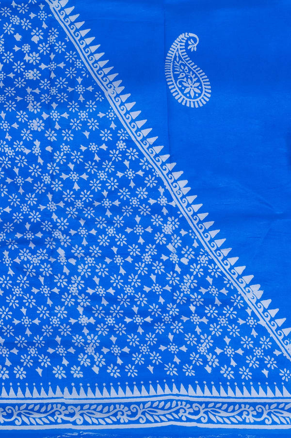 Blue	Pure Silk Saree