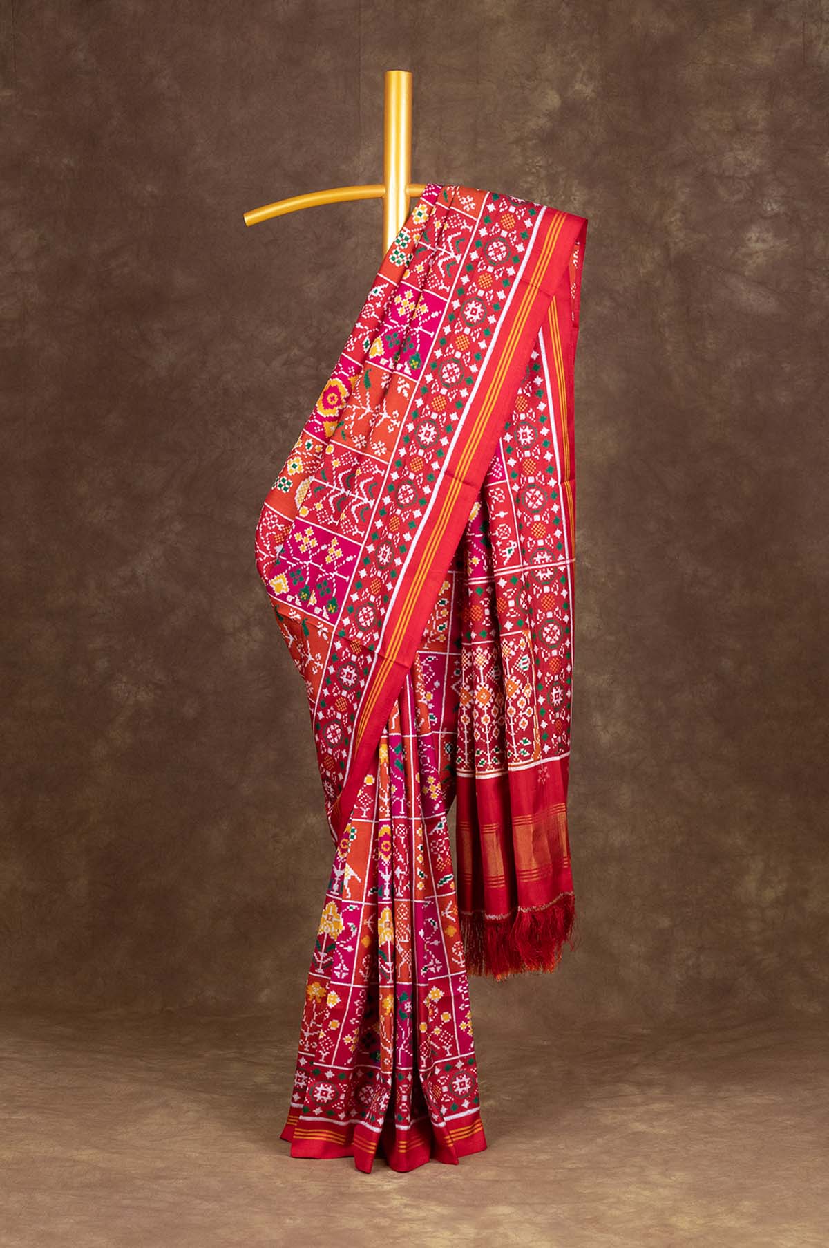 Multi Colour Patan Patola Silk Saree