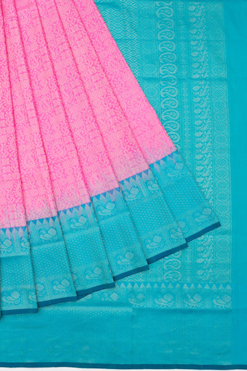 Pink Soft Silk Saree