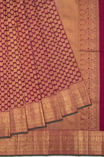 Magenta Kanchipuram Silk Saree