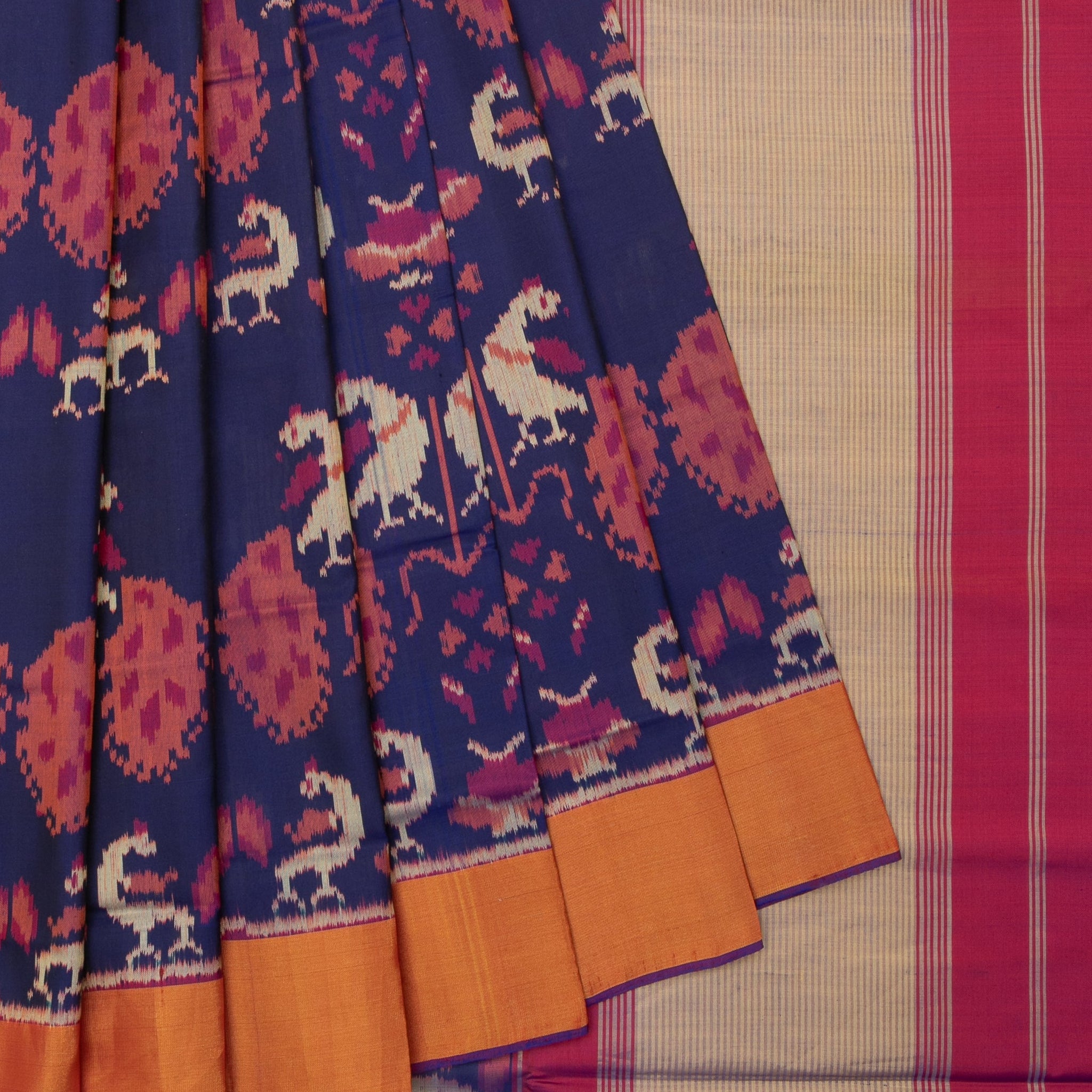 Violet Rajkot Patola Silk Saree