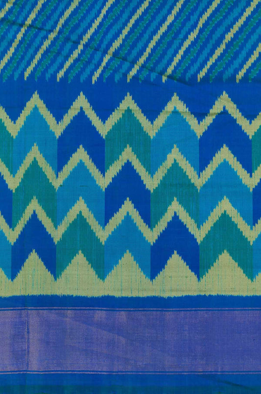 Blue	Rajkot Patola Silk Saree