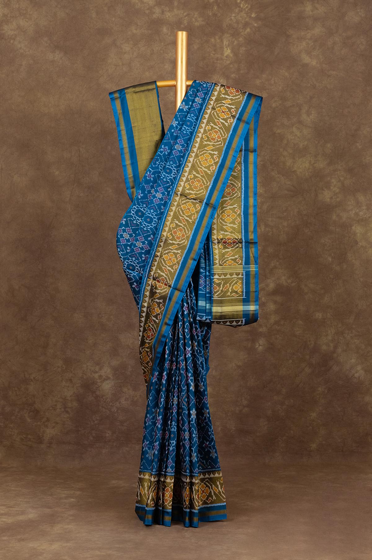 Peacock Blue	Rajkot Patola Silk Saree