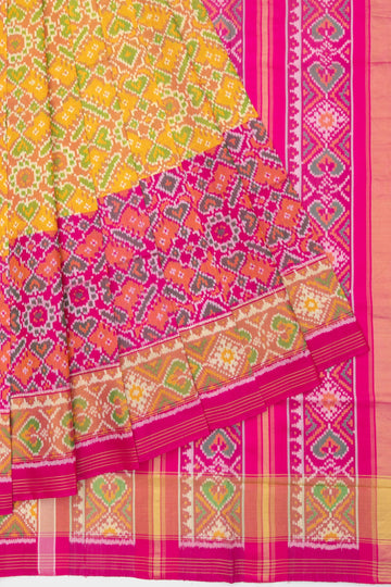 Pink Rajkot Patola Silk Saree