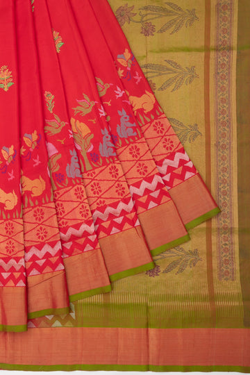 Red Uppada Silk Saree