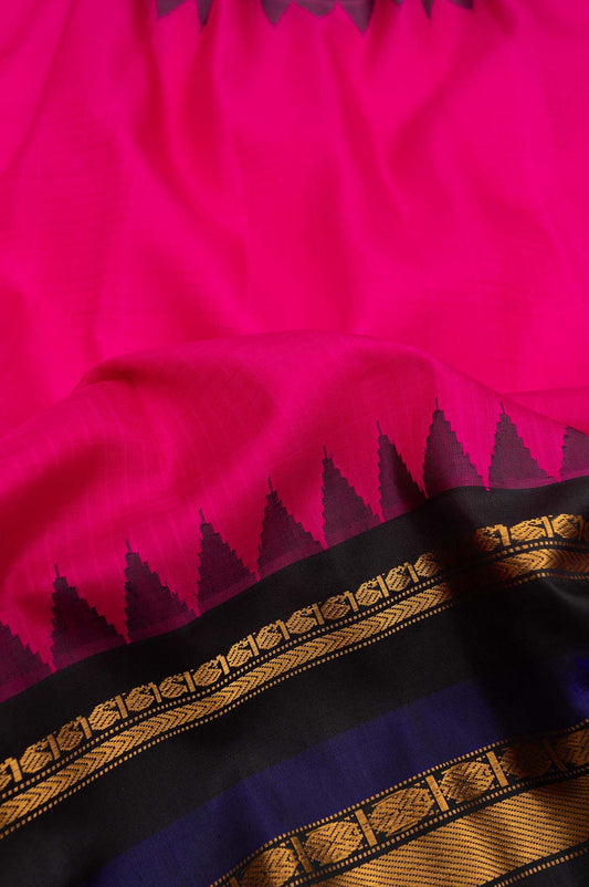 Pink	Gadwal Silk Saree