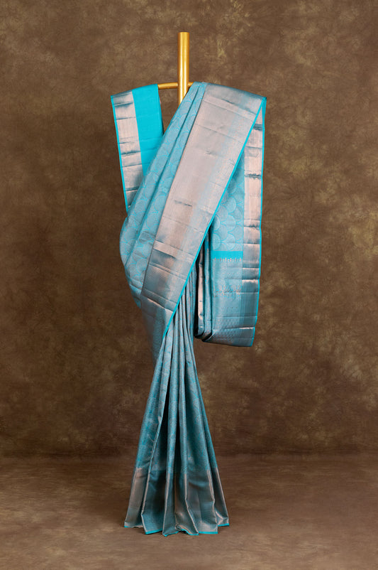 Blue Kanchipuram Silk Saree