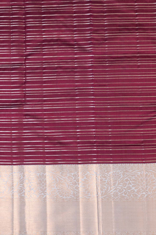 Maroon Kanchipuram Silk Saree