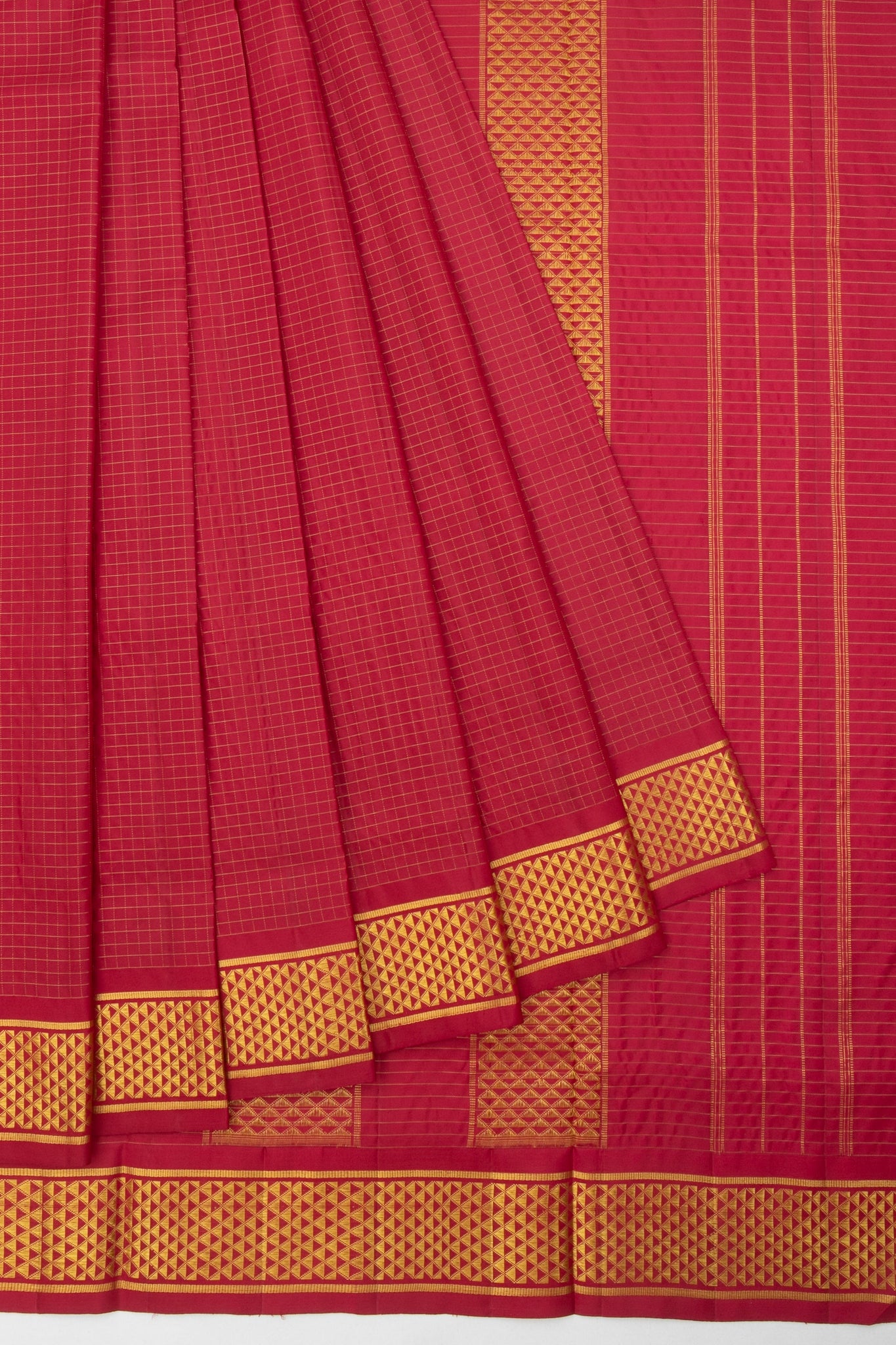 Maroon Kanchipuram Silk Saree