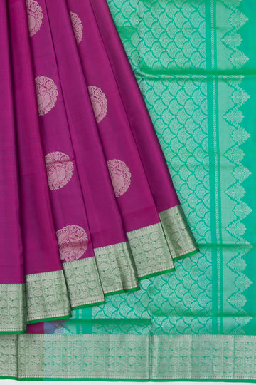 Magenta Soft Silk Saree