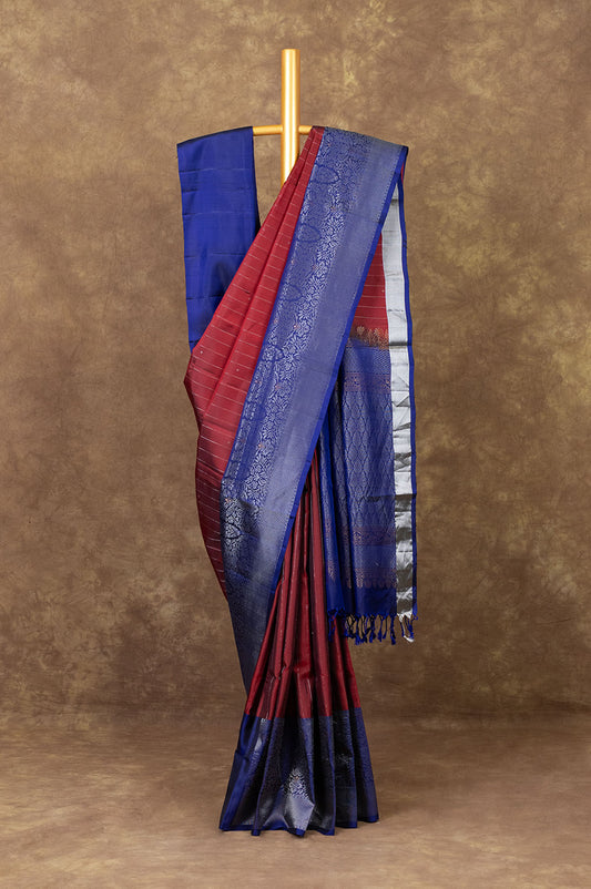 Maroon Soft Silk Saree