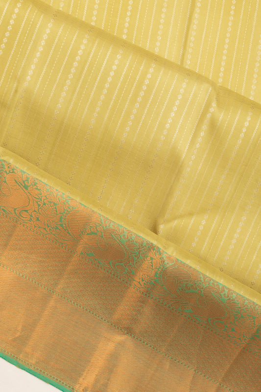 Peach Kanchipuram Silk Saree