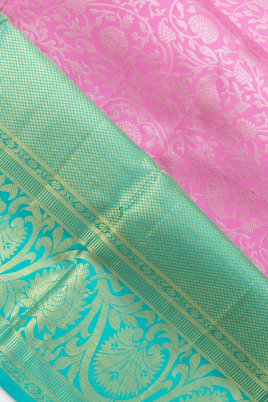 Pink Kanchipuram Silk Saree