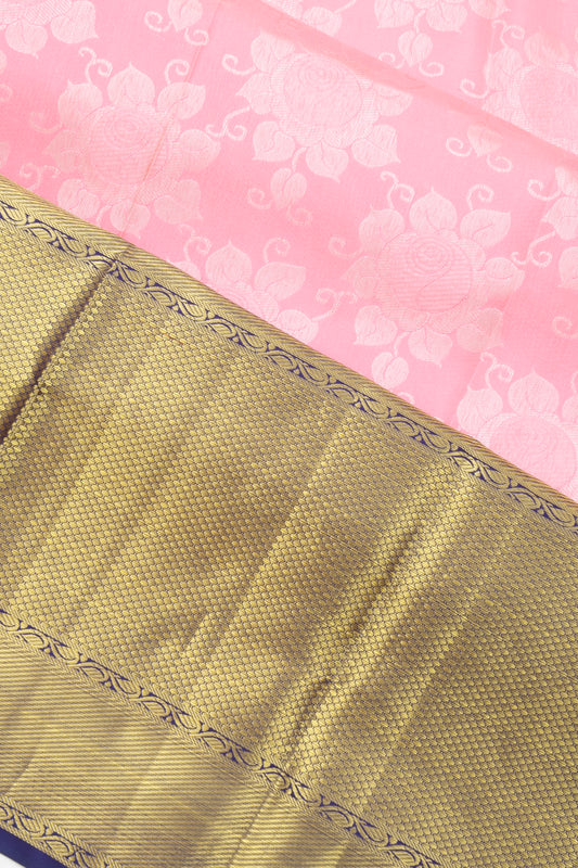 Peach Kanchipuram Silk Saree