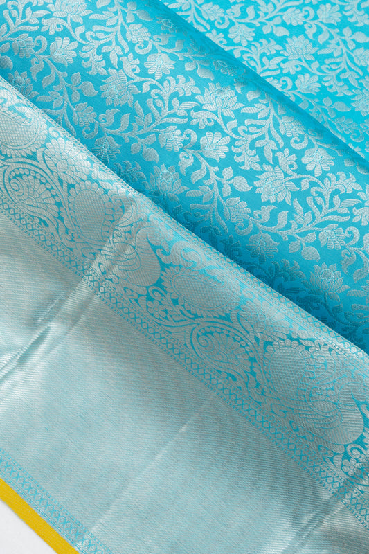 Sky Blue  Kanchipuram Silk Saree