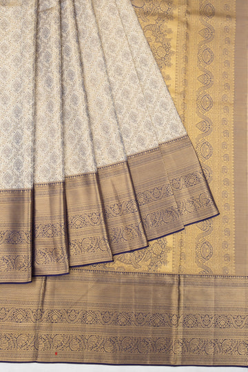 Gold Kanchipuram Silk Saree