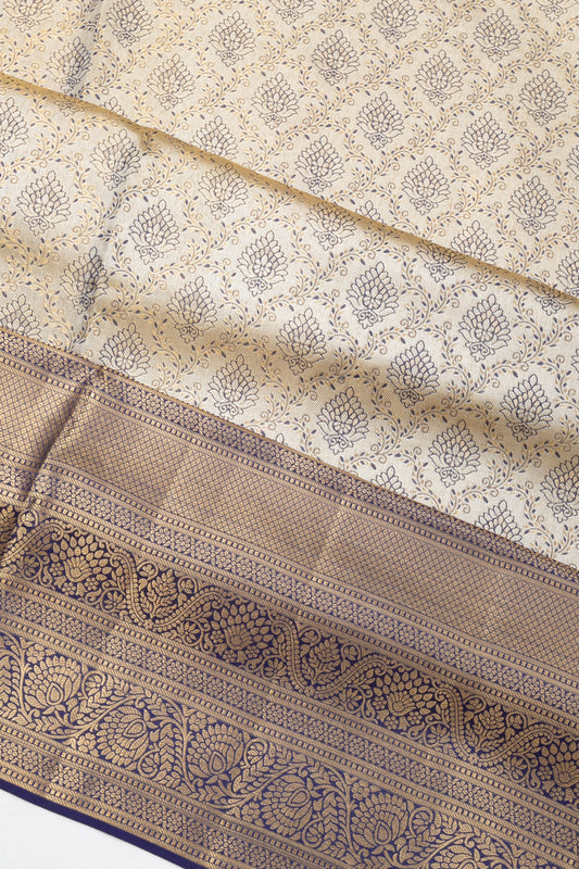 Gold Kanchipuram Silk Saree