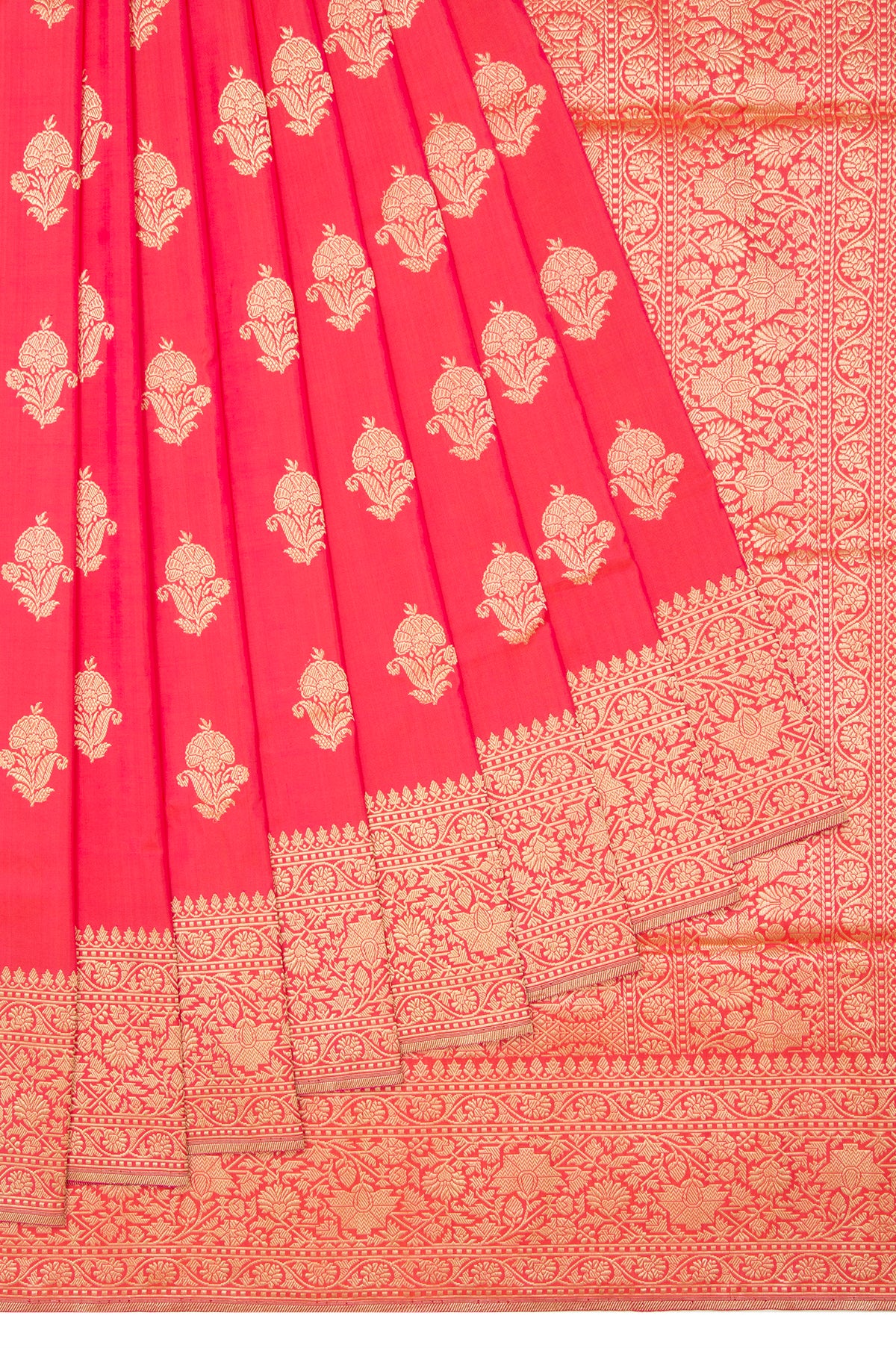 Pink Banaras Katan  Saree