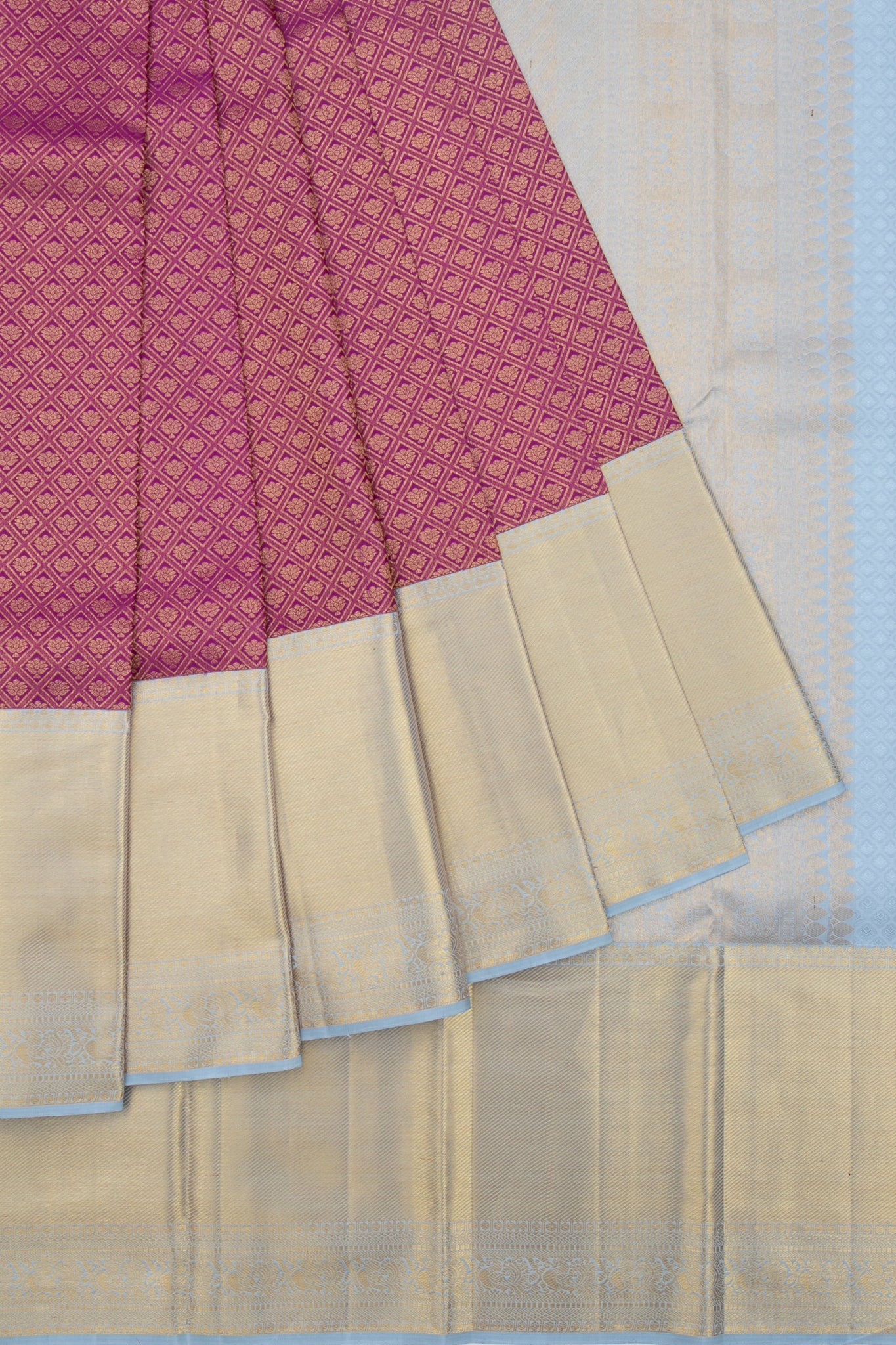 Magenta Kanchipuram Silk Saree