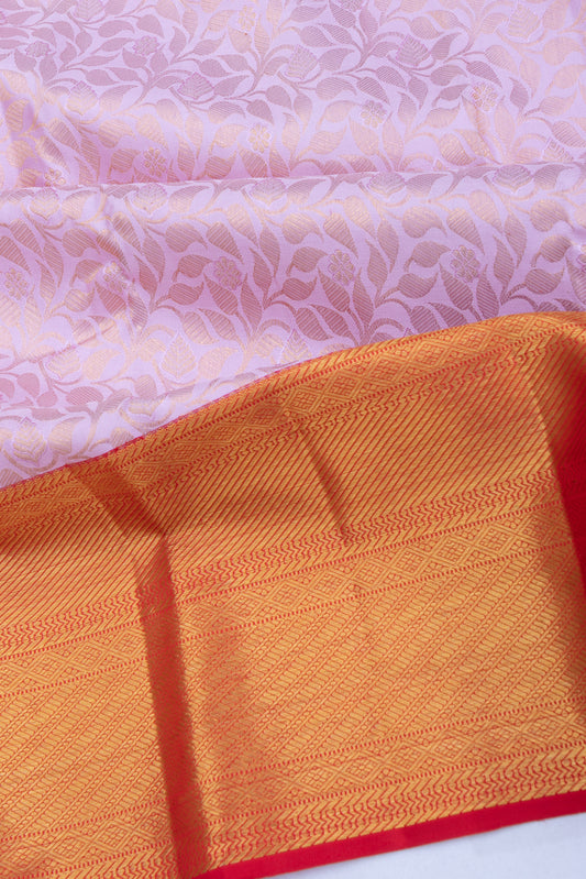 Onion Pink Kanchipuram Silk Saree