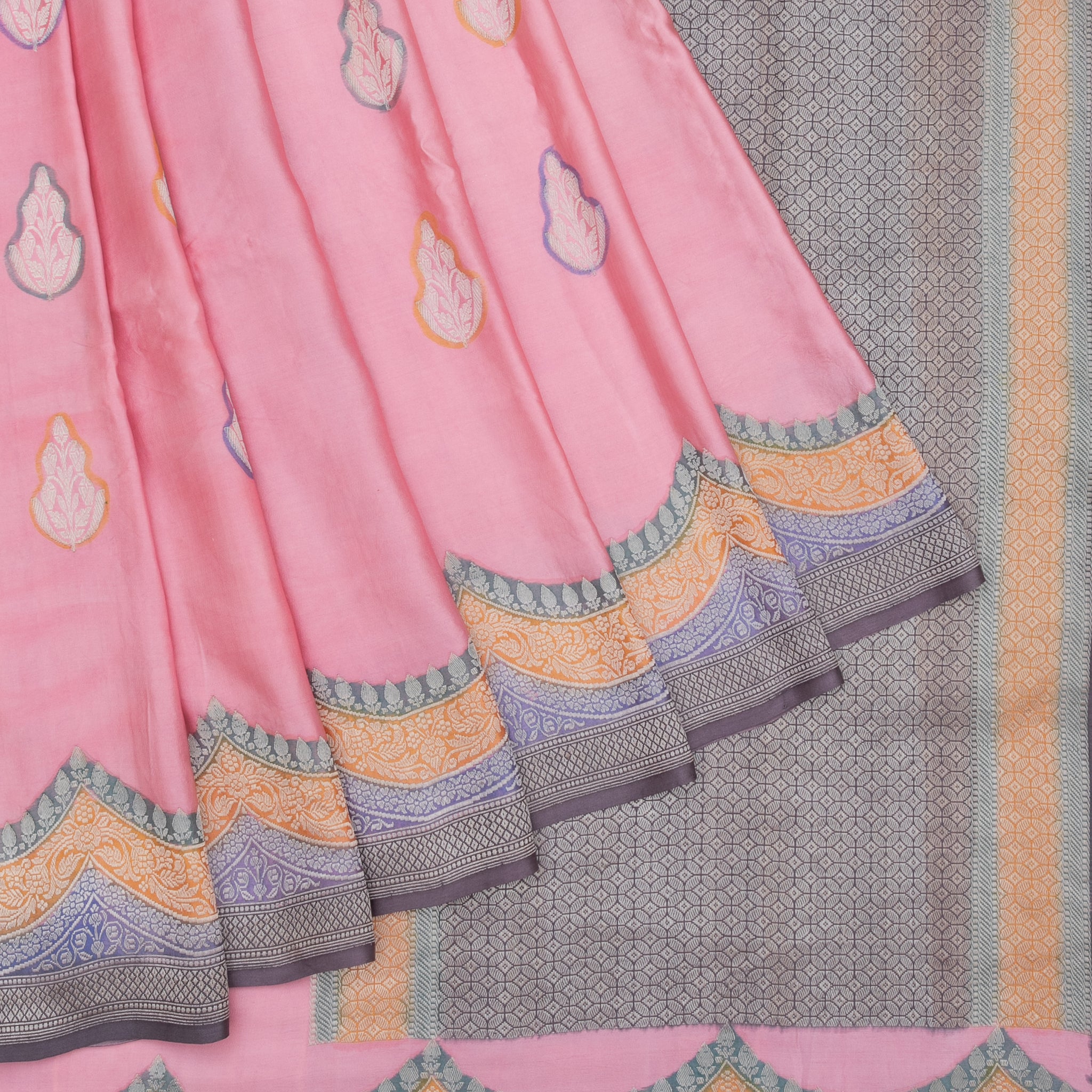 Pink Mashru Silk Saree