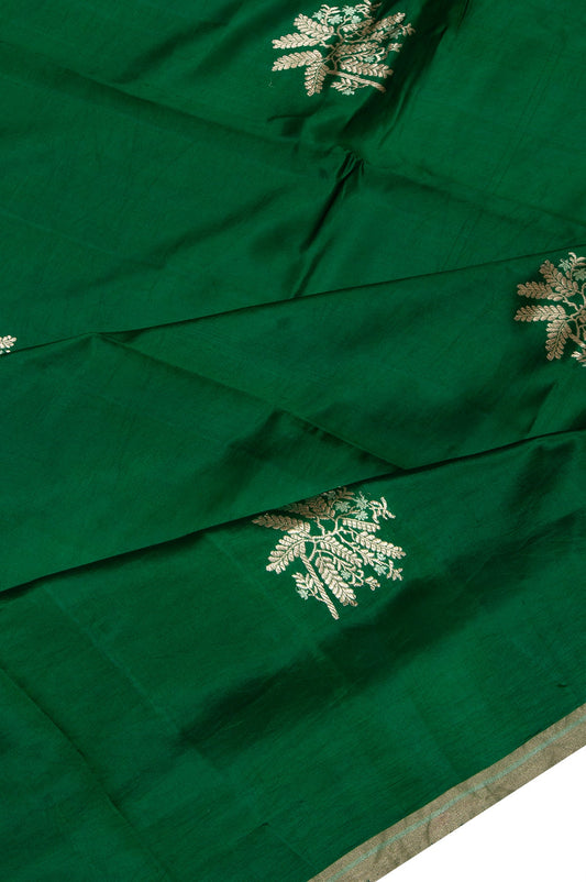 Green Chiniya Silk Saree