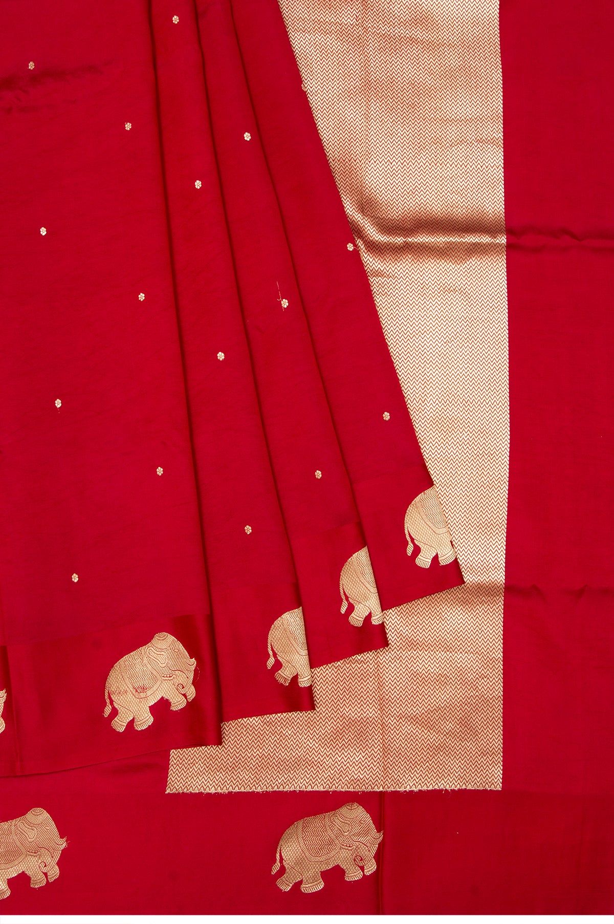 Red Banaras Katan Silk Saree