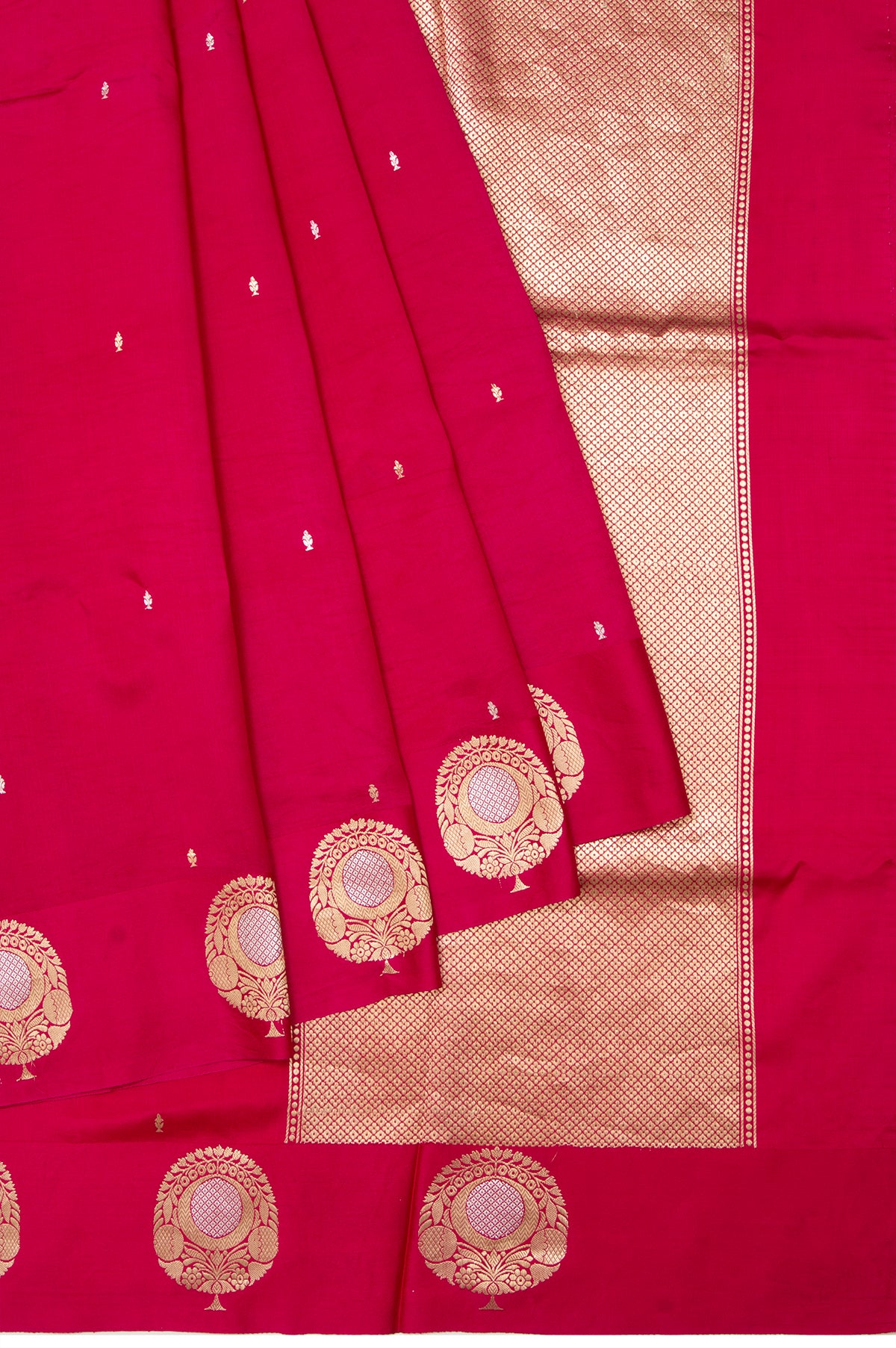 Pink Banaras Katan Silk Saree