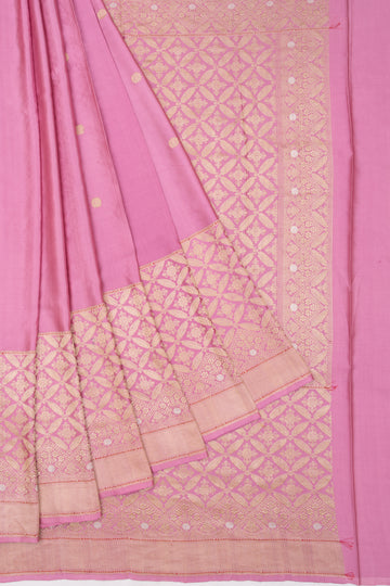 Onion pink Mashru Silk Saree